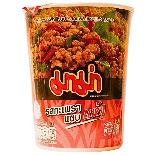 Load image into Gallery viewer, Mama Stir Fried Cup Noodle - Spicy Basil Pad Kra Pao-媽媽泰式撈杯麵 -香辣甲抛味-60g-INMM408