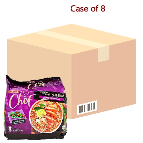 갤러리 뷰어에 이미지 로드, Mamee Chef Noodle - Thai Tom Yam-媽咪名廚冬蔭功麵-4_88g-INMA304-8