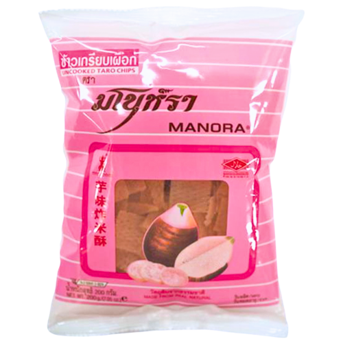 Load image into Gallery viewer, Manora Taro Chips-泰國芋味炸米酥-500g-PRA404