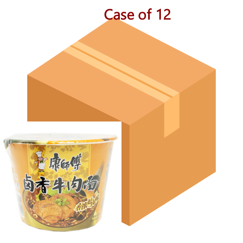 Load image into Gallery viewer, Master Kang Bowl Noodle - Braised Beef-康師傅鹵香牛肉碗面-110g-INMK311-12