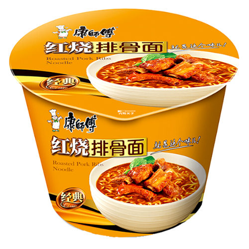 将图像加载到图库查看器中, Master Kang Bowl Noodle - Braised Pork Ribs-康師傅紅燒排骨碗面-108g-INMK310