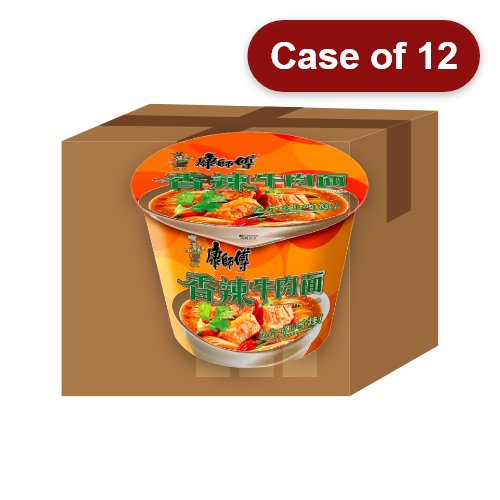 Load image into Gallery viewer, Master Kang Bowl Noodle - Hot Beef-康師傅香辣牛肉碗面-108g-INMK302-12