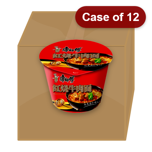 Load image into Gallery viewer, Master Kang Bowl Noodle - Roast Beef-康師傅紅燒牛肉碗面-110g-INMK303-12