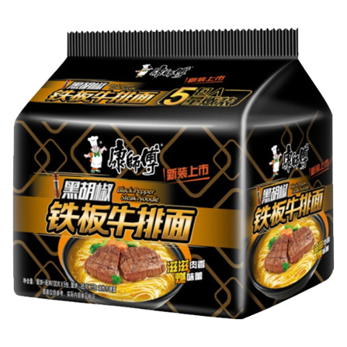 Load image into Gallery viewer, Master Kang Noodle - Black Pepper Beef-康師傅黑椒牛排面-5_104g-INMK115