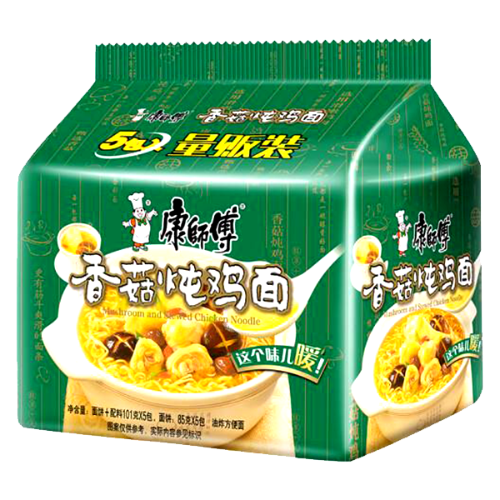 将图像加载到图库查看器中, Master Kang Noodle - Chicken & Mushroom-康師傅香菇炖雞面-5_100g-INMK105