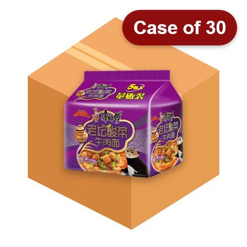 Load image into Gallery viewer, Master Kang Noodle - Hot & Sour Beef-康師傅老壇酸菜牛肉面-5_114g-INMK113-30