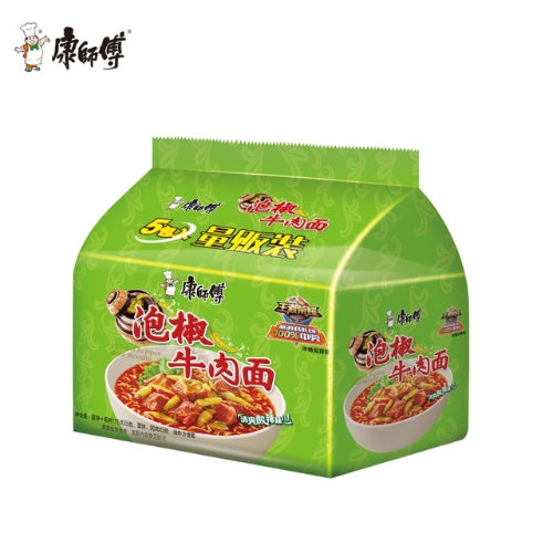 Load image into Gallery viewer, Master Kang Noodle - Pickled Pepper Beef-康師傅泡椒牛肉面-5_103g-INMK111
