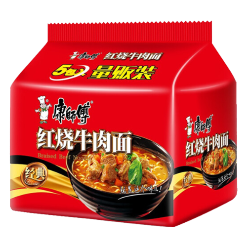 Load image into Gallery viewer, Master Kang Noodle - Roast Beef-康師傅紅燒牛肉面-5_100g-INMK103