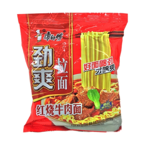 Load image into Gallery viewer, Master Kang Ramen - Roast Beef-康師傅勁爽拉麵-紅燒牛肉-98g-INMK202