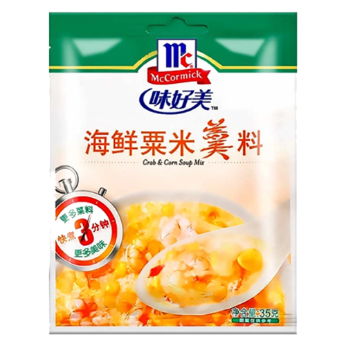 ギャラリービューアに画像を読み込む、McCormick Crab & Corn Soup Mix-味好美海鮮粟米羹料-35g-STK215