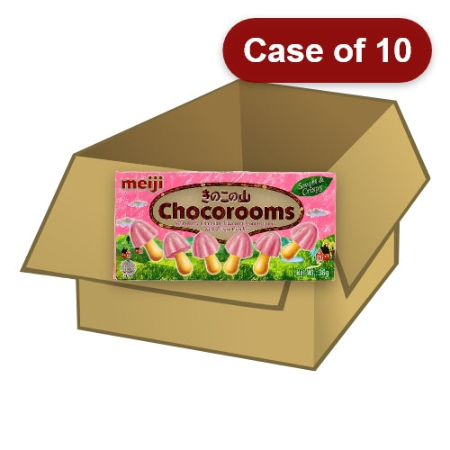 ギャラリービューアに画像を読み込む、Meiji Chocorooms - Strawberry-明治蘑菇造型草莓巧克力餅-36g-CHOMJ208-10