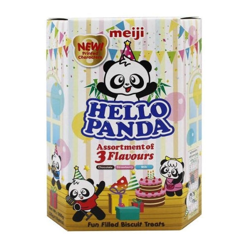 갤러리 뷰어에 이미지 로드, Meiji Hello Panda Biscuits - Assorted Flavour-明治熊貓混合味夾心餅乾-10_26g-BISMJ122