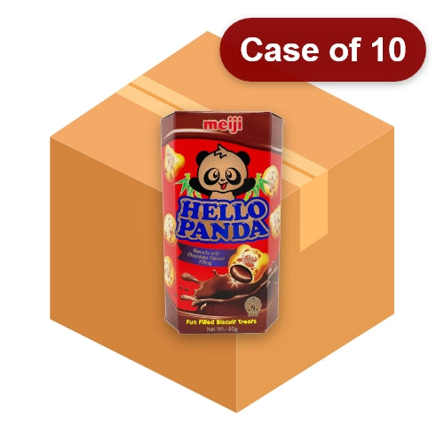 갤러리 뷰어에 이미지 로드, Meiji Hello Panda Biscuits - Chocolate - 50g-明治熊貓巧克力味夾心餅乾-50g-BISMJ117-10