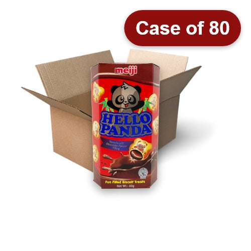 갤러리 뷰어에 이미지 로드, Meiji Hello Panda Biscuits - Chocolate - 50g-明治熊貓巧克力味夾心餅乾-50g-BISMJ117-80