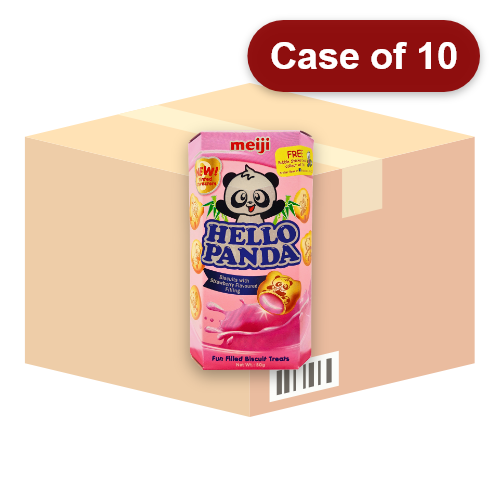 Load image into Gallery viewer, Meiji Hello Panda Biscuits - Strawberry-明治熊貓草莓味夾心餅乾-50g-BISMJ116-10