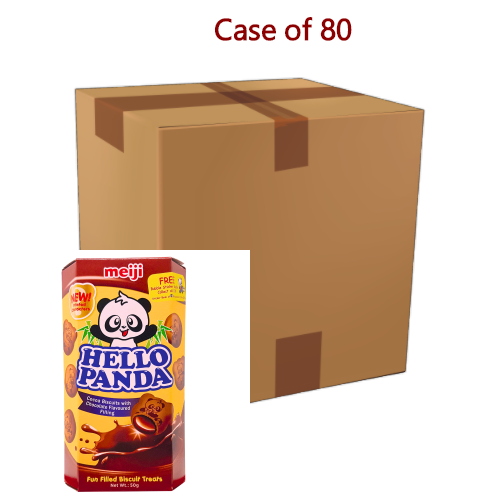 갤러리 뷰어에 이미지 로드, Meiji Hello Panda Choco Biscuits - Chocolate-明治熊貓雙重巧克力味夾心餅乾-50g-BISMJ115-80
