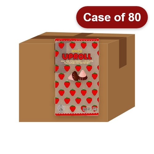 ギャラリービューアに画像を読み込む、Meiji Uproll (Milk & Strawberry Chocolate)-明治阿波羅草莓巧克力-35g-CHOMJ206-80