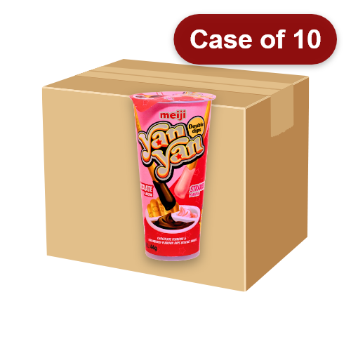 Load image into Gallery viewer, Meiji Yan Yan Dip Biscuit - Double Cream-明治雙味餅乾棒-44g-BISMJ200-10