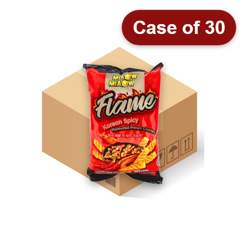 Load image into Gallery viewer, Miaow Miaow Prawn Crackers - Korean Spicy-妙妙鮮蝦棒-韓式辣味-50g-SNACMM212-30