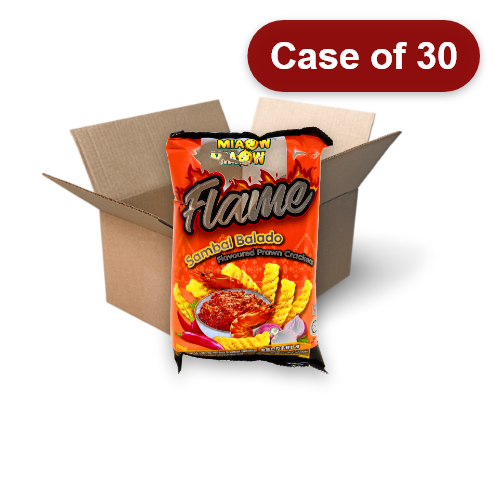 Load image into Gallery viewer, Miaow Miaow Prawn Crackers - Sambal Balado-妙妙鮮蝦棒-桑巴巴拉多味-50g-SNACMM213-30
