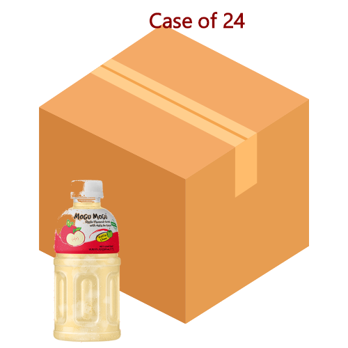 将图像加载到图库查看器中, Mogu Mogu Apple Drink with Nata De Coco-椰果萍果味飲料-320ml-DRIMM109-24