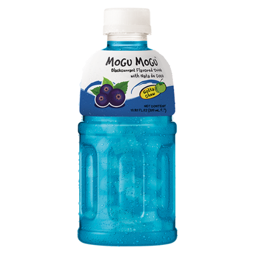 Tải hình ảnh vào trình xem Thư viện, Mogu Mogu Blackcurrant Drink with Nata De Coco-椰果黑加侖味飲料-320ml-DRIMM115