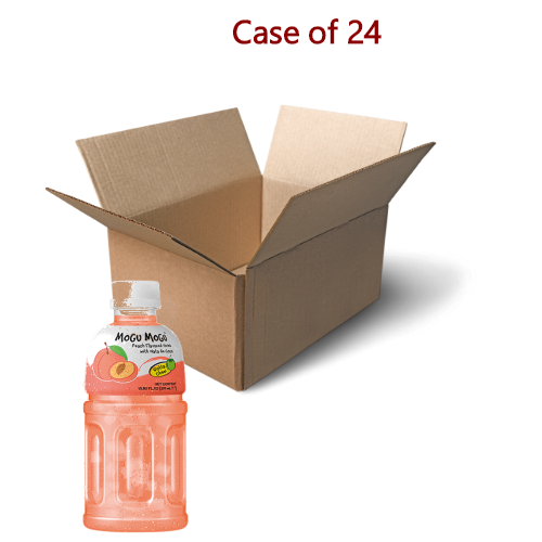 Load image into Gallery viewer, Mogu Mogu Peach Drink with Nata De Coco-椰果蜜桃味飲料-320ml-DRIMM116-24