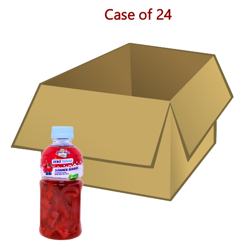 Load image into Gallery viewer, Mogu Mogu Summer Berries Drink with Nata De Coco (Zero Sugar)-椰果夏季漿果味飲料(0糖)-320ml-DRIMM120-24