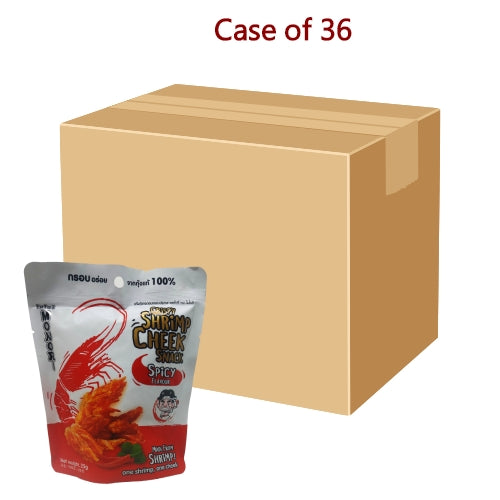 갤러리 뷰어에 이미지 로드, Monori Crispy Shrimp Cheek Snack - Spicy-香脆蝦頭小吃-香辣-25g-SNACMO103-36