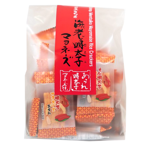 갤러리 뷰어에 이미지 로드, Morihaku Shrimp Mentaiko Mayonnaise Rice Cracker-森泊明太子蛋黃醬蝦味米餅-53g-BISMO101