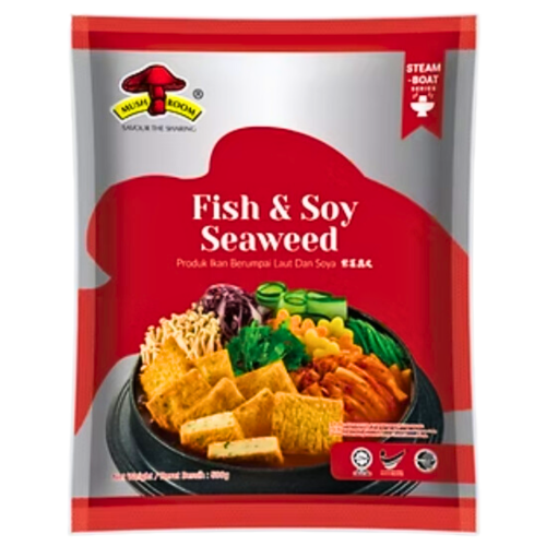 Load image into Gallery viewer, Mushroom Fish & Soy Seaweed-蘑菇牌紫菜腐皮-500g-FBALLMSH219