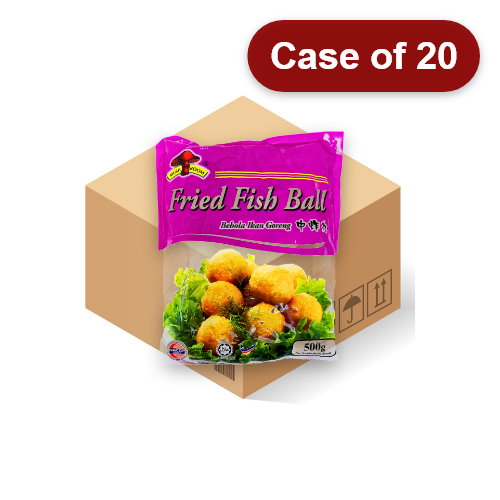 갤러리 뷰어에 이미지 로드, Mushroom (Medium) Fried Fish Balls-蘑菇牌(中)炸魚丸-500g-FBALLMSH212-20