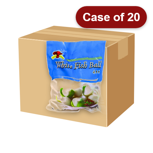 Load image into Gallery viewer, Mushroom (Small) White Fish Ball-蘑菇牌(小)白魚丸-500g-FBALLMSH211-20