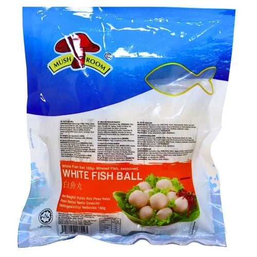Load image into Gallery viewer, Mushroom White Fish Balls - 160g-蘑菇牌白魚丸-160g-FBALLMSH109