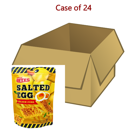 将图像加载到图库查看器中, My Biscuit Snazk Bites Golden Cube - Salted Egg-喜樂麥醬心鹹蛋黃威化酥-100g-BISMY106-24