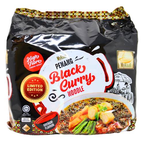 Load image into Gallery viewer, Mykuali Penang Black Curry Noodles-檳城黑咖喱麵-4_110g-INMY108