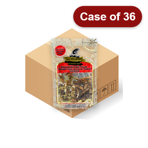 갤러리 뷰어에 이미지 로드, Nai Pramong Roasted Eel Chilli-NP 烤鰻魚辣味-40g-SNACNP109-36