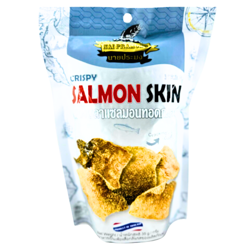 Load image into Gallery viewer, Nai Pramong Salmon Skin Original-香脆三文魚皮-原味-35g-SNACNP105