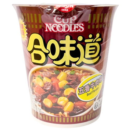 갤러리 뷰어에 이미지 로드, Nissin Cup Noodles - Beef-日清合味道五香牛肉杯面-68g-INN206