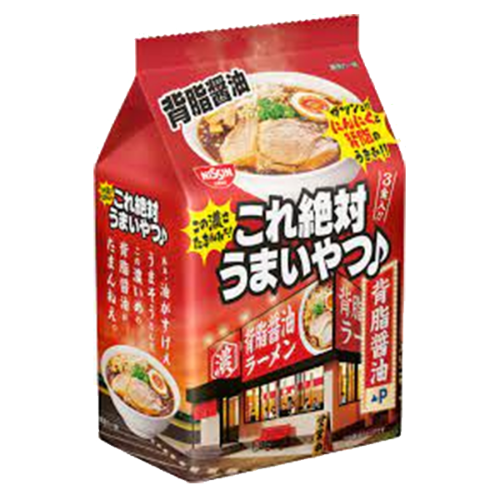 Load image into Gallery viewer, Nissin Delicious Noodle - Seabura Soy Sauce-日清絕對好吃系列-背脂醬油-3_107g-INN703