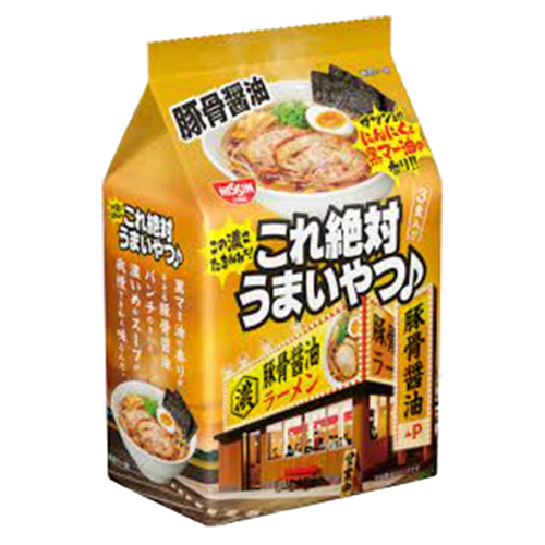 Load image into Gallery viewer, Nissin Delicious Noodle - Tonkutsu Soy Sauce-日清絕對好吃系列-豚骨醬油-3_100g-INN702