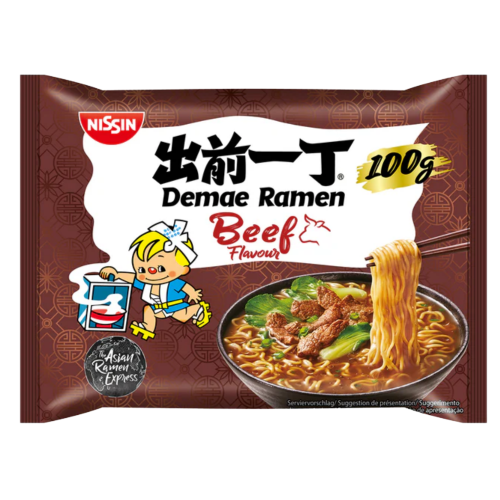 Tải hình ảnh vào trình xem Thư viện, Nissin Noodles - Beef-出前一丁五香牛肉麵-100g-INN104