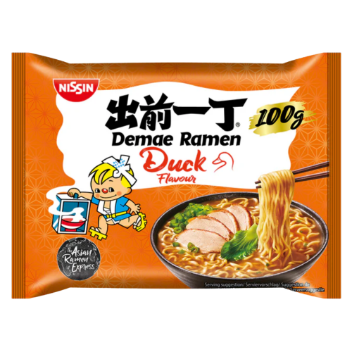 Tải hình ảnh vào trình xem Thư viện, Nissin Noodles - Duck-出前一丁五香鴨肉麵-100g-INN107