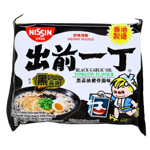 将图像加载到图库查看器中, Nissin Noodles HK - Black Garlic Oil Tonkutsu-香港出前一丁黑蒜油豬骨湯麵-97g-INN120
