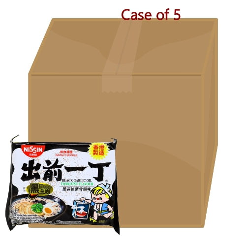 将图像加载到图库查看器中, Nissin Noodles HK - Black Garlic Oil Tonkutsu-香港出前一丁黑蒜油豬骨湯麵-97g-INN120-5
