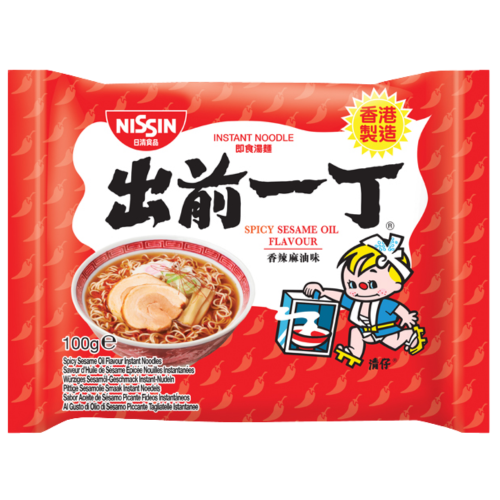 갤러리 뷰어에 이미지 로드, Nissin Noodles HK - Spicy Sesame Oil-香港出前一丁香辣麻油麵-100g-INN103A
