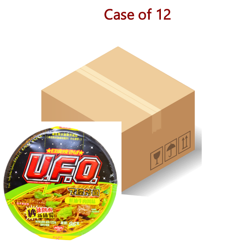 将图像加载到图库查看器中, Nissin UFO Noodle - Oyster Sauce Beef-日清飛碟炒麵 - 蠔油牛肉味-123g-INN312-12