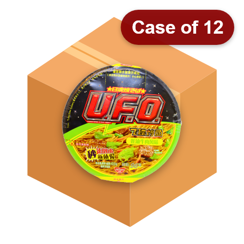 ギャラリービューアに画像を読み込む、Nissin UFO Noodle - Oyster Sauce Beef-日清飛碟炒麵 - 蠔油牛肉味-123g-INN312-12