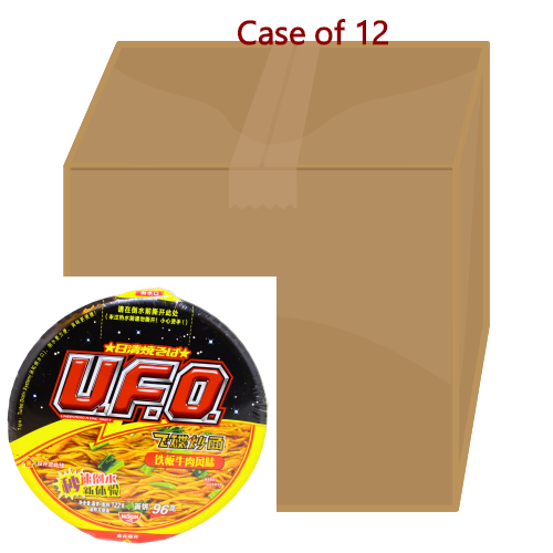 Load image into Gallery viewer, Nissin UFO Noodle - Sizzling Beef-日清飛碟炒麵 - 鉄板牛肉味-117g-INN306-12