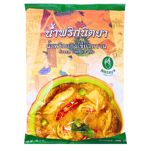 Load image into Gallery viewer, Nittaya Green Curry Paste-泰青咖哩醬-1kg-CUR210